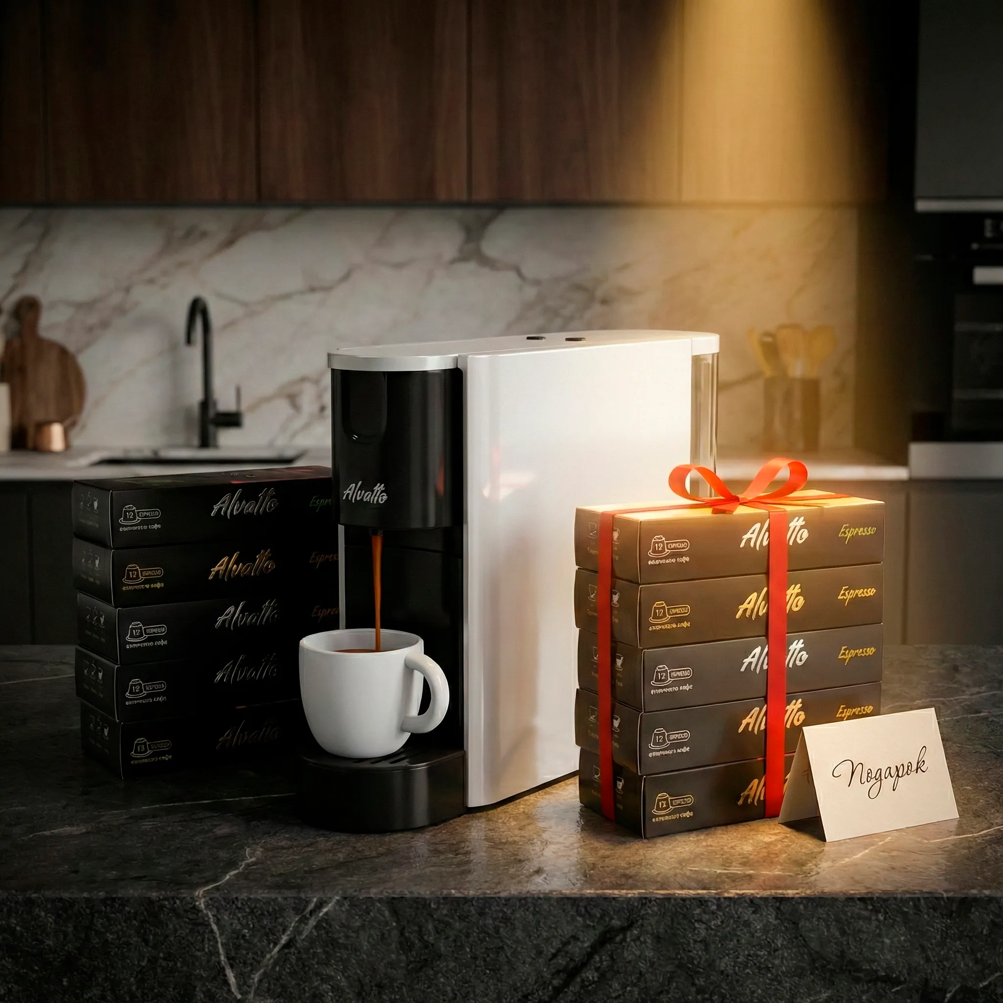 Комплект Alvatto Solo White + 100 капсул (Второй набор в подарок)